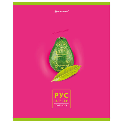 

Тетрадь предметная Brauberg Avocado Русский язык 404282 48 листов глянцевый лак линия