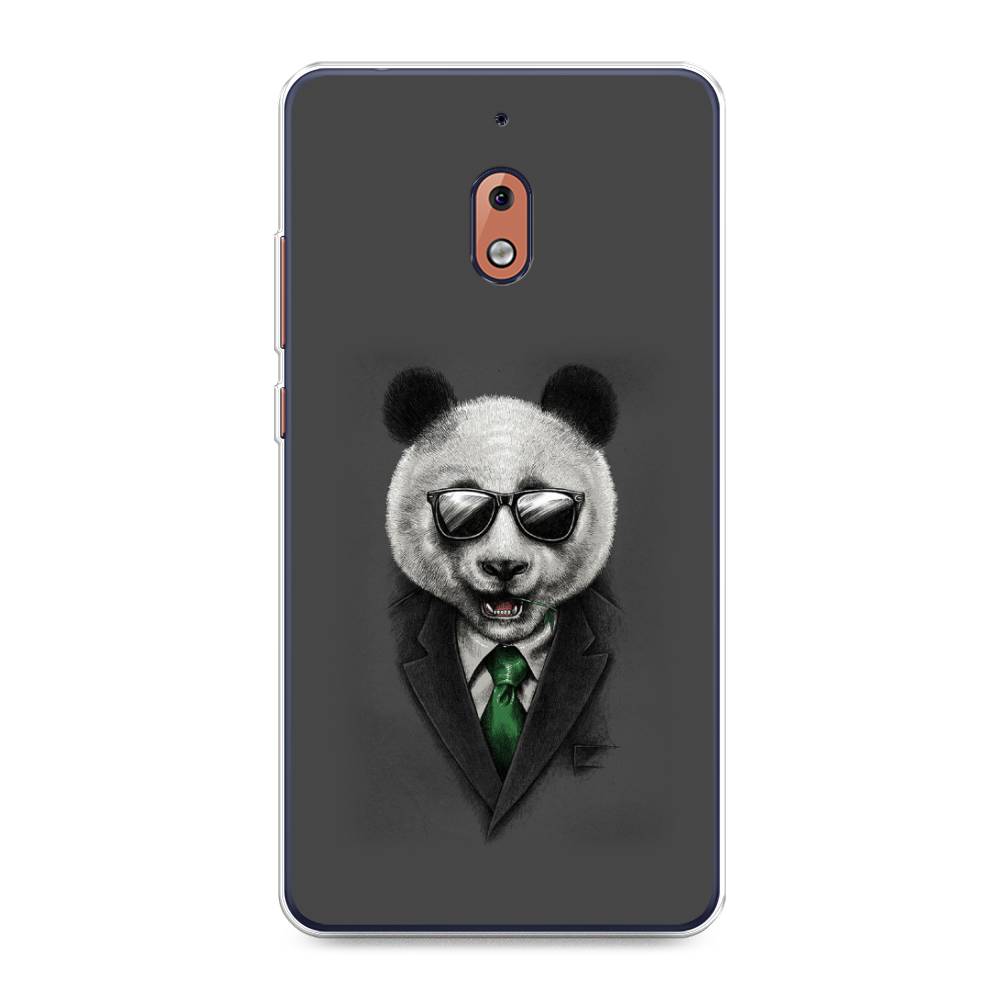 

Чехол Awog на Nokia 2.1 / Нокиа 2.1 "Деловая панда", Серый;зеленый, 121550-10