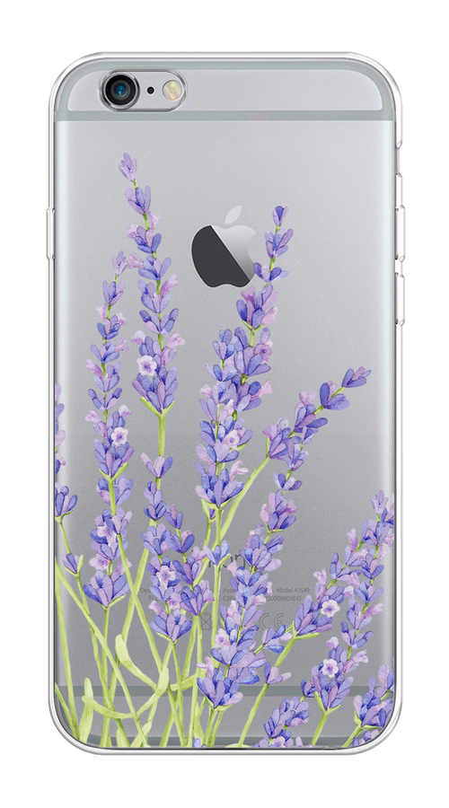 

Чехол на Apple iPhone 6/6S "Лавандовые стебли", Фиолетовый;зеленый, 10450-1