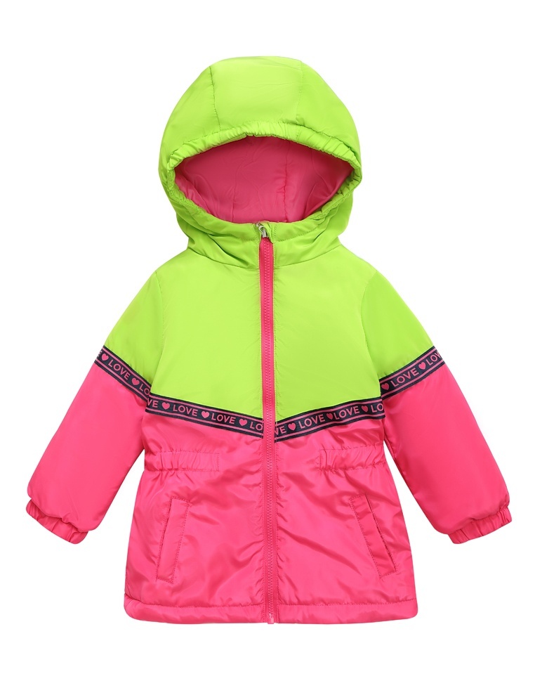 Куртка детская Kari Kids SS24C260, светло-зеленый, розовый, 110