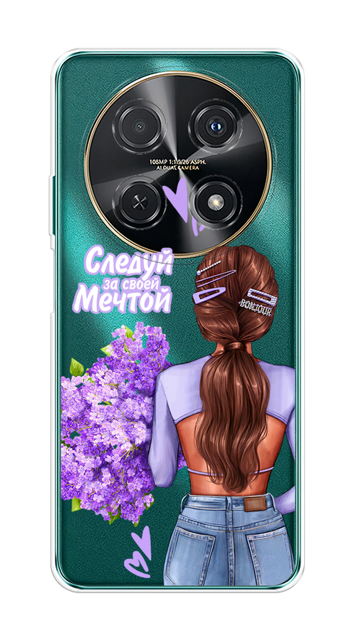 

Чехол на Huawei Nova 12i "Следуй за своей мечтой", Фиолетовый;коричневый, 6123950-1