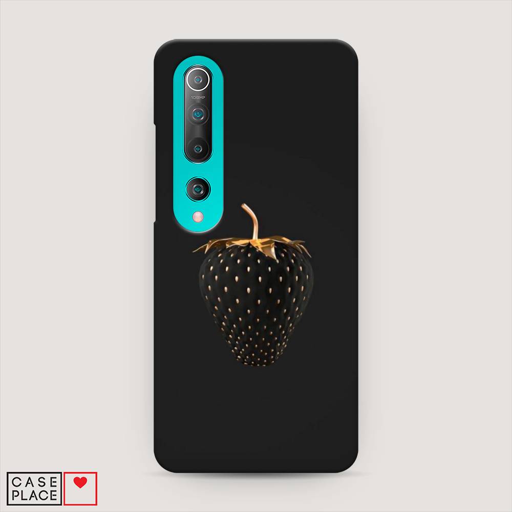 

Пластиковый чехол "Черно-золотая клубника" на Xiaomi Mi 10 Pro, 37820-7