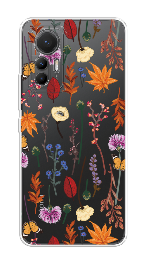 

Чехол на Xiaomi 12 Lite "Orange Purple flowers", Оранжевый;красный;розовый;желтый;прозрачный, 315050-1