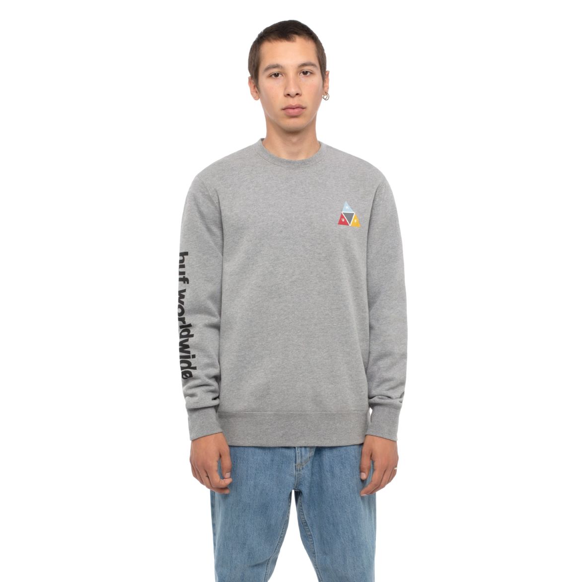 

Свитшот женский Huf PF00173-GYHTR серый S, PF00173-GYHTR