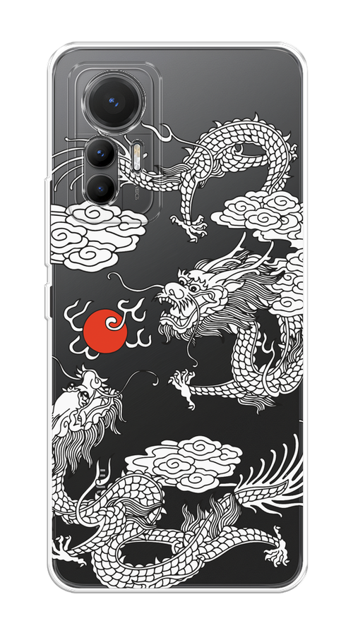 

Чехол на Xiaomi 12 Lite "Драконы с ножом", Прозрачный;черный;белый, 315050-1