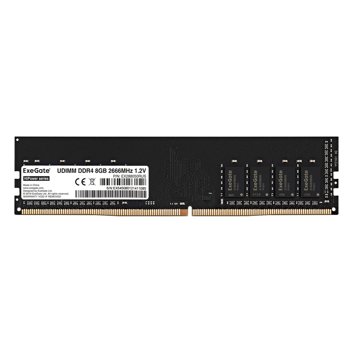 Оперативная память Exegate HiPower 8Gb DDR4 2666MHz (EX288050RUS)