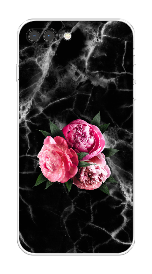 

Чехол на Apple iPhone 7 Plus/8 Plus "Букет на черном мраморе", Черный;серый;розовый;зеленый;белый, 10750-1