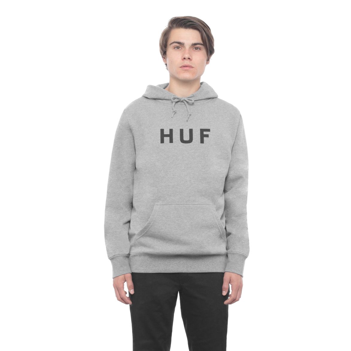 Худи женское Huf PF00099-GYHTR серое M