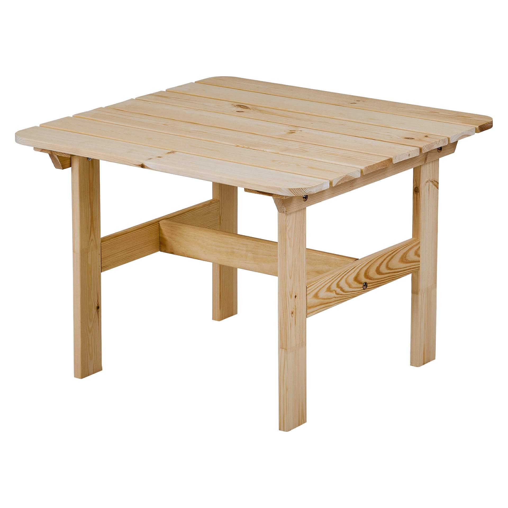 Стол деревянный для сада и дачи МАГНУС InterLINK 500140 натуральный 68х68х49см