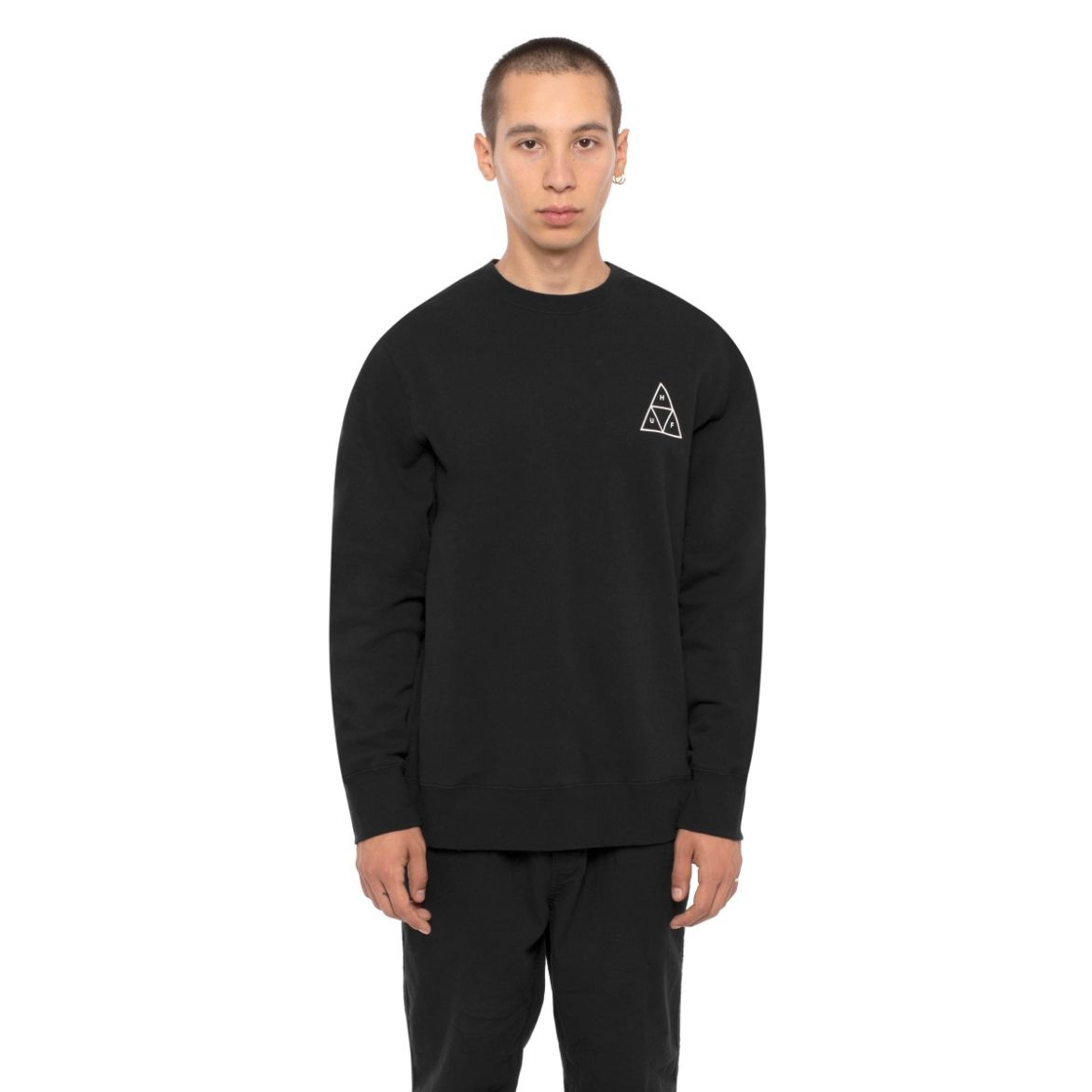

Свитшот женский Huf PF00101-BLACK черный L, PF00101-BLACK