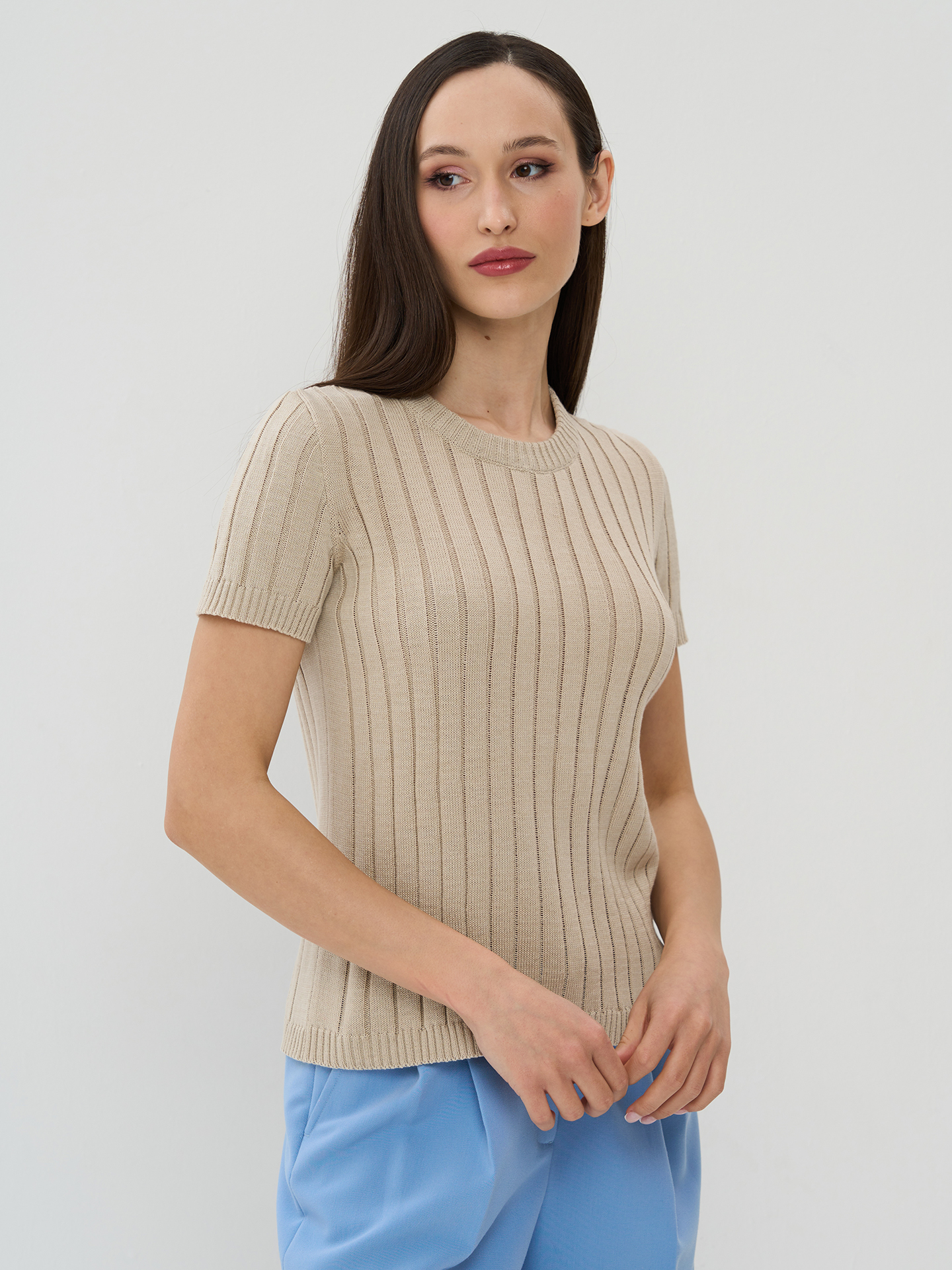 

Джемпер женский VAY 5241-41470 бежевый 48-50 RU, 5241-41470