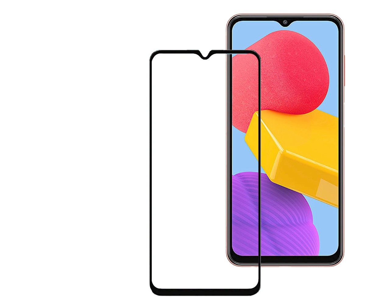 

Защитное стекло 3D/5D MyPads 5D Forti Glass для Samsung Galaxy M13, черный
