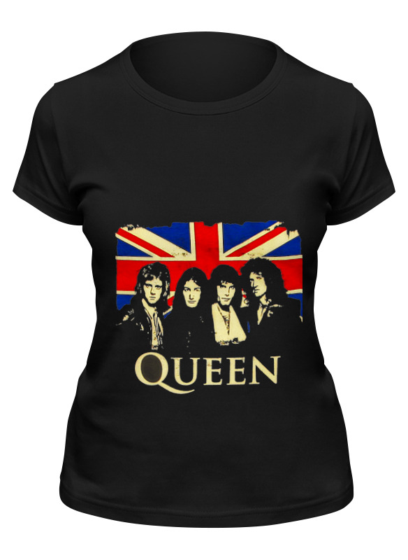 

Футболка женская Printio Queen group черная L, Черный, Queen group
