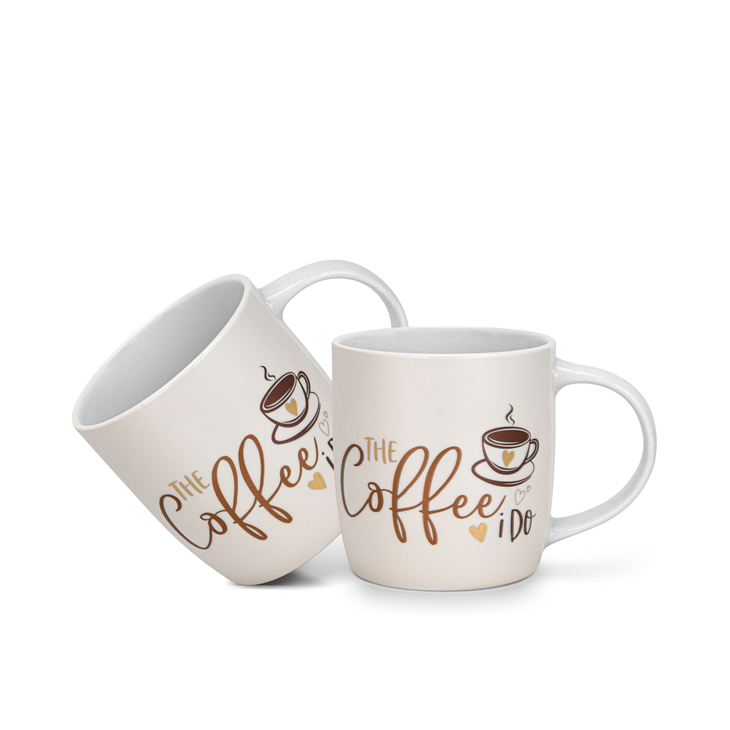 

Кружки фарфоровые 310 мл / 2 шт The coffee i do