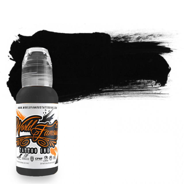 Краска для тату World Famous Pancho Pastel Black #6, 120 мл, черная mew тушь для ресниц черная для удлинения и разделения black cat