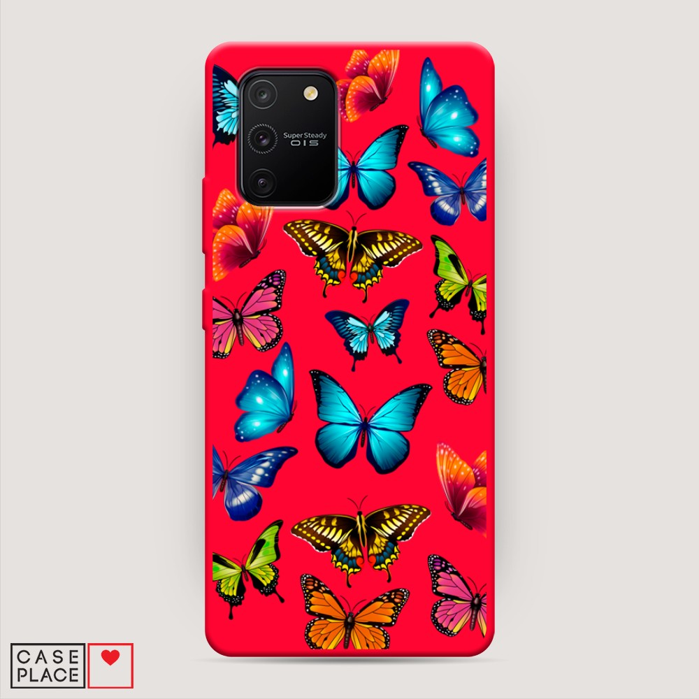 

Матовый силиконовый чехол "Разные бабочки" на Samsung Galaxy S10 Lite, Разные бабочки