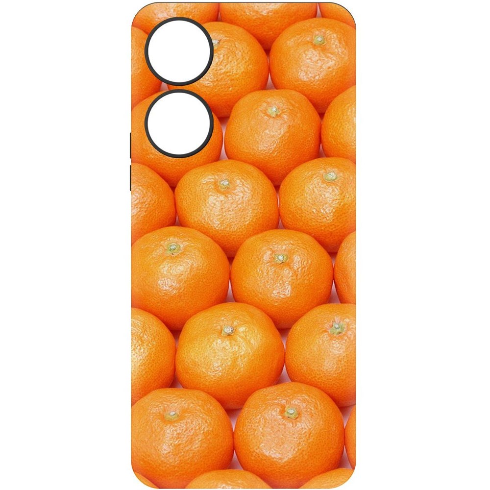 

Чехол-накладка Krutoff Soft Case Мандаринки для Honor X5 Plus черный