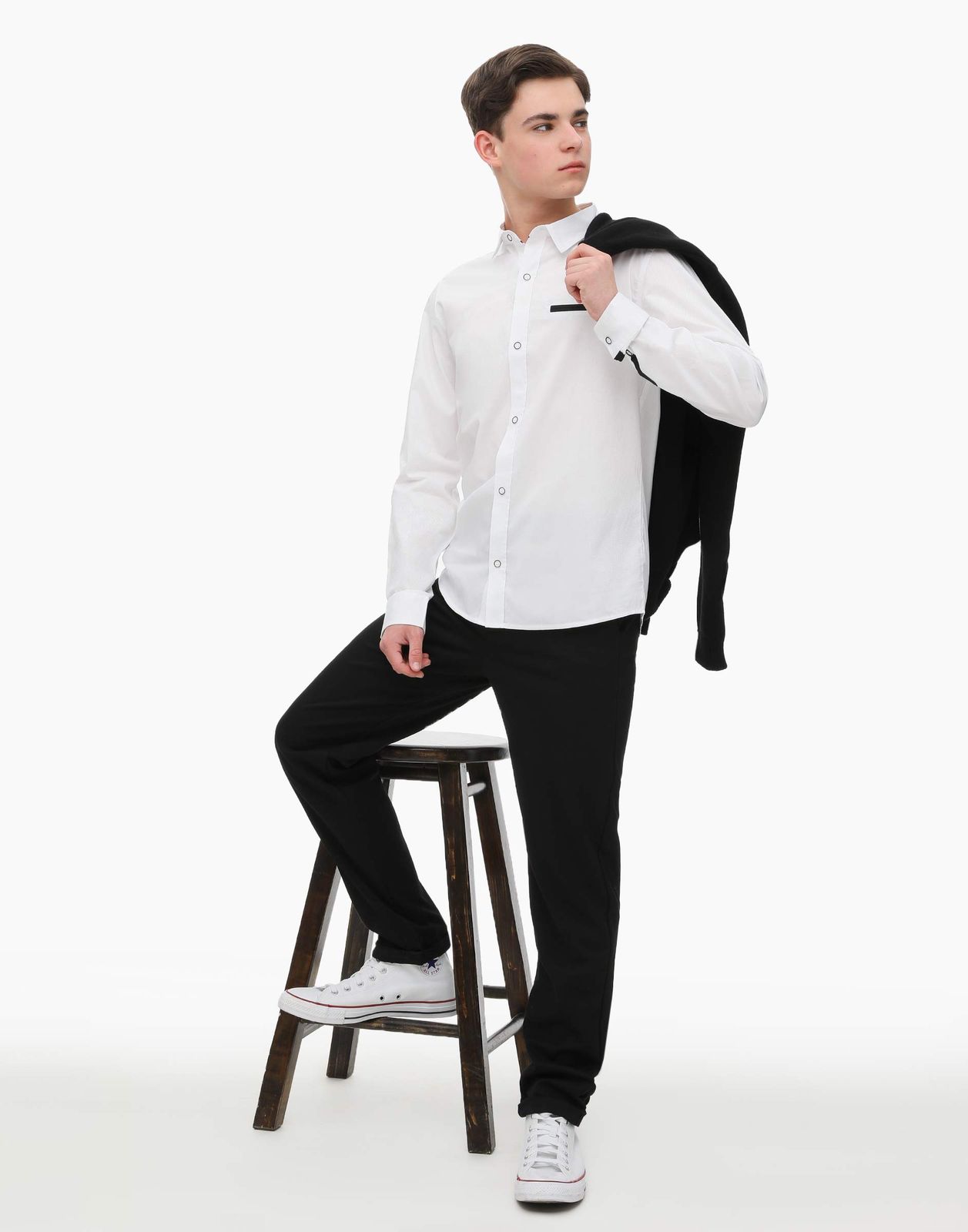 

Брюки детские Gloria Jeans BSU000342, черный, 128, BSU000342