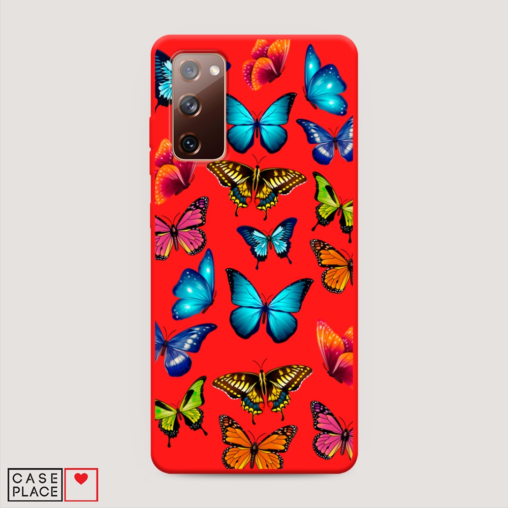 

Матовый силиконовый чехол "Разные бабочки" на Samsung Galaxy S20 FE, Разные бабочки