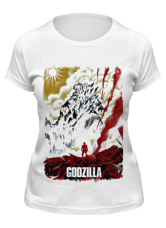 

Футболка женская Printio Godzilla japan белая L, Белый, Godzilla japan