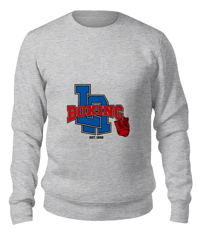 

Свитшот унисекс Printio Бокс серый XL, Бокс