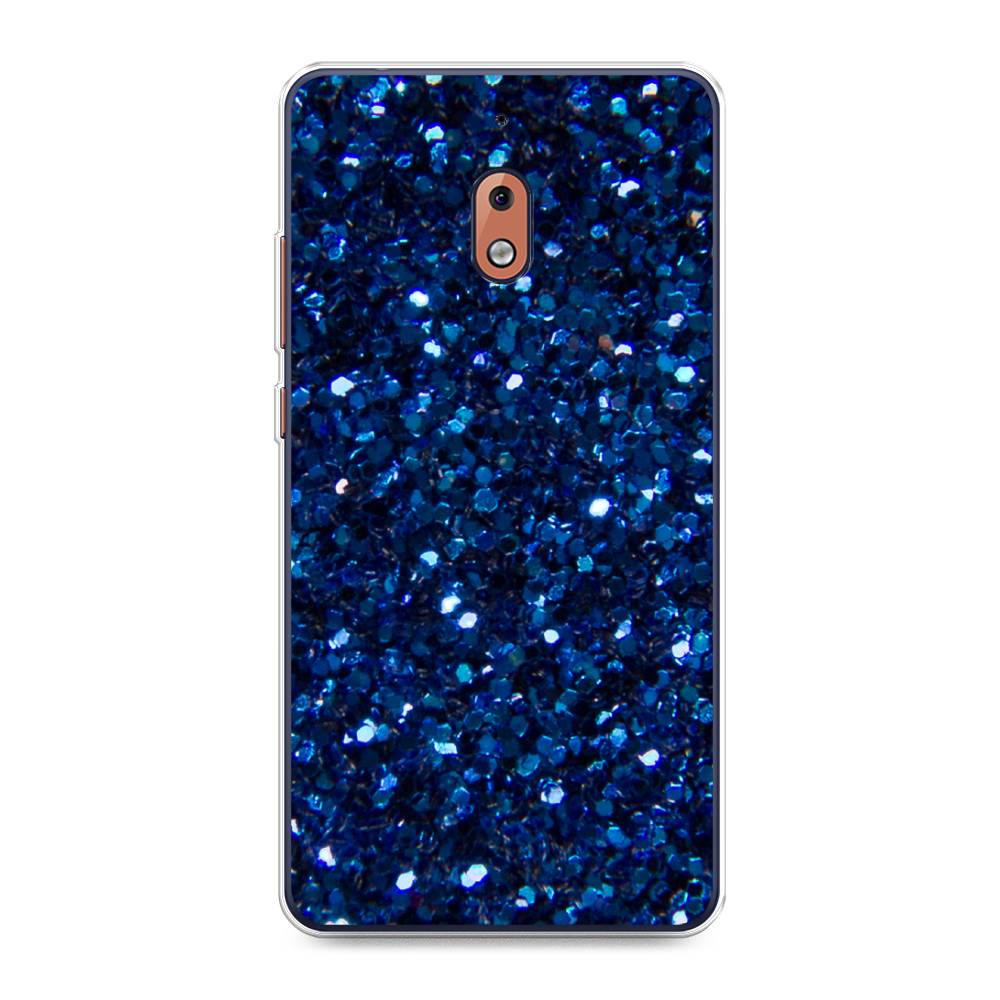 

Чехол Awog "Синие блестки рисунок" для Nokia 2.1