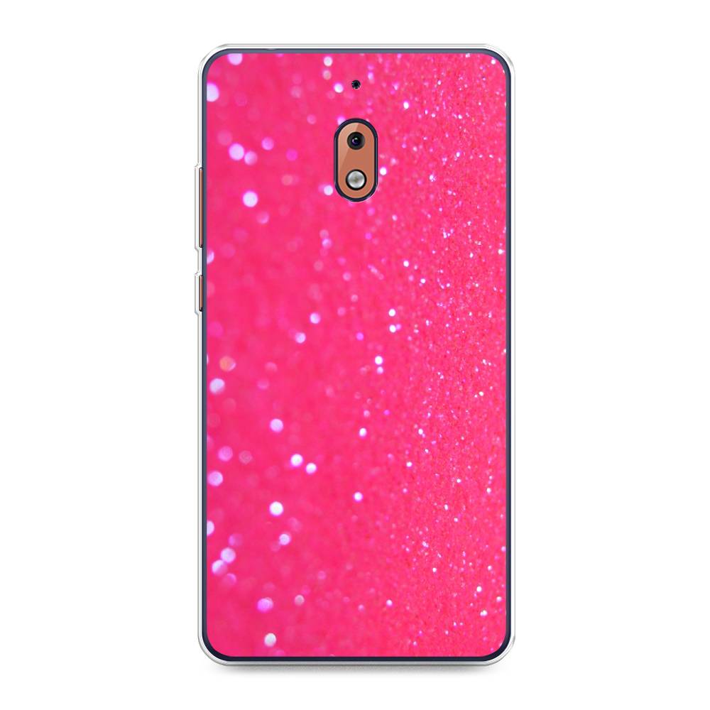 

Чехол Awog "Малиновые блестки рисунок" для Nokia 2.1