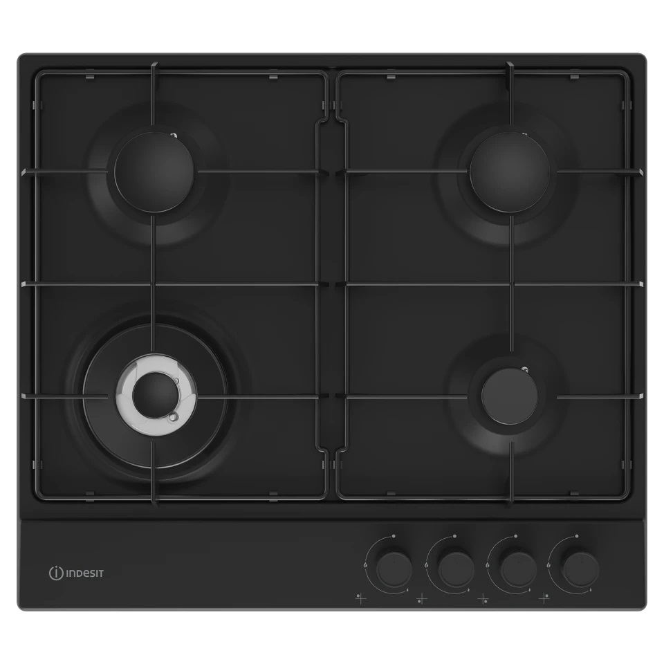 

Встраиваемая варочная панель газовая Indesit THPM 641 W/BK/I черный, THPM 641 W/BK/I