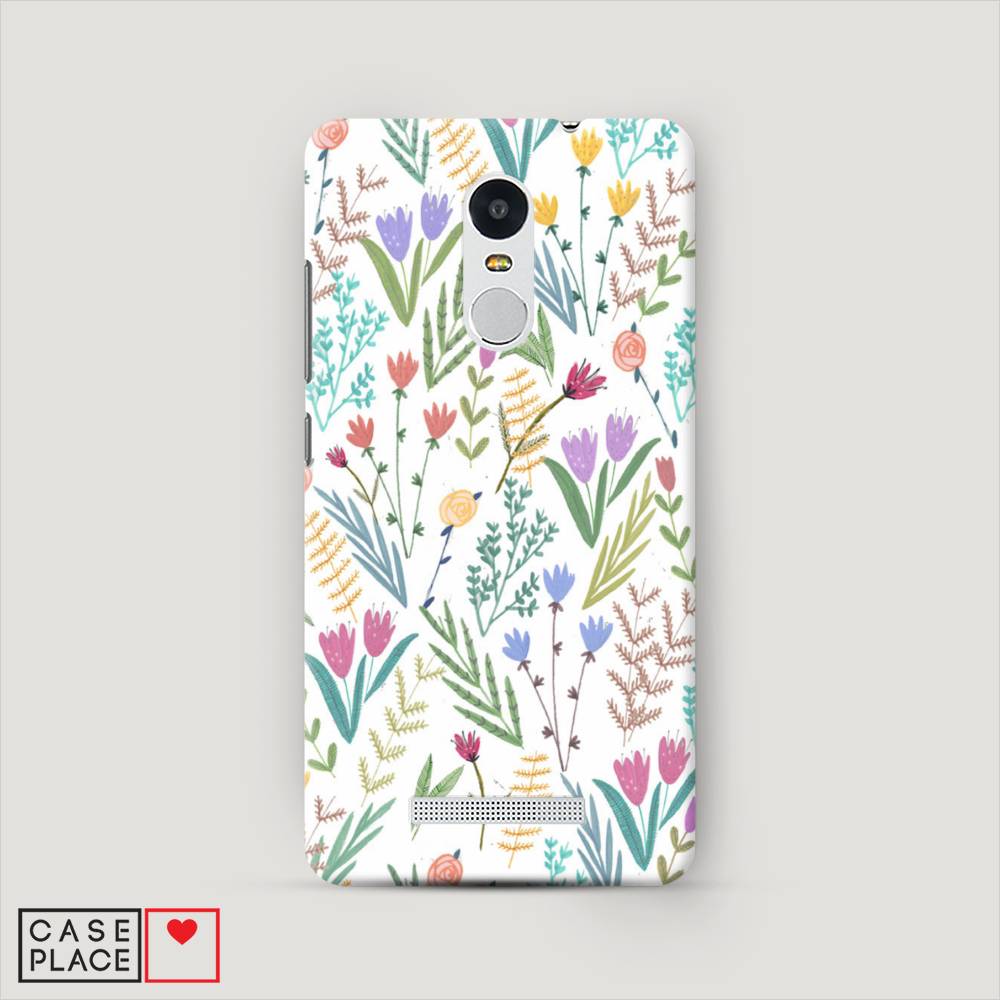 

Пластиковый чехол "Полевые цветы рисунок" на Xiaomi Redmi Note 3