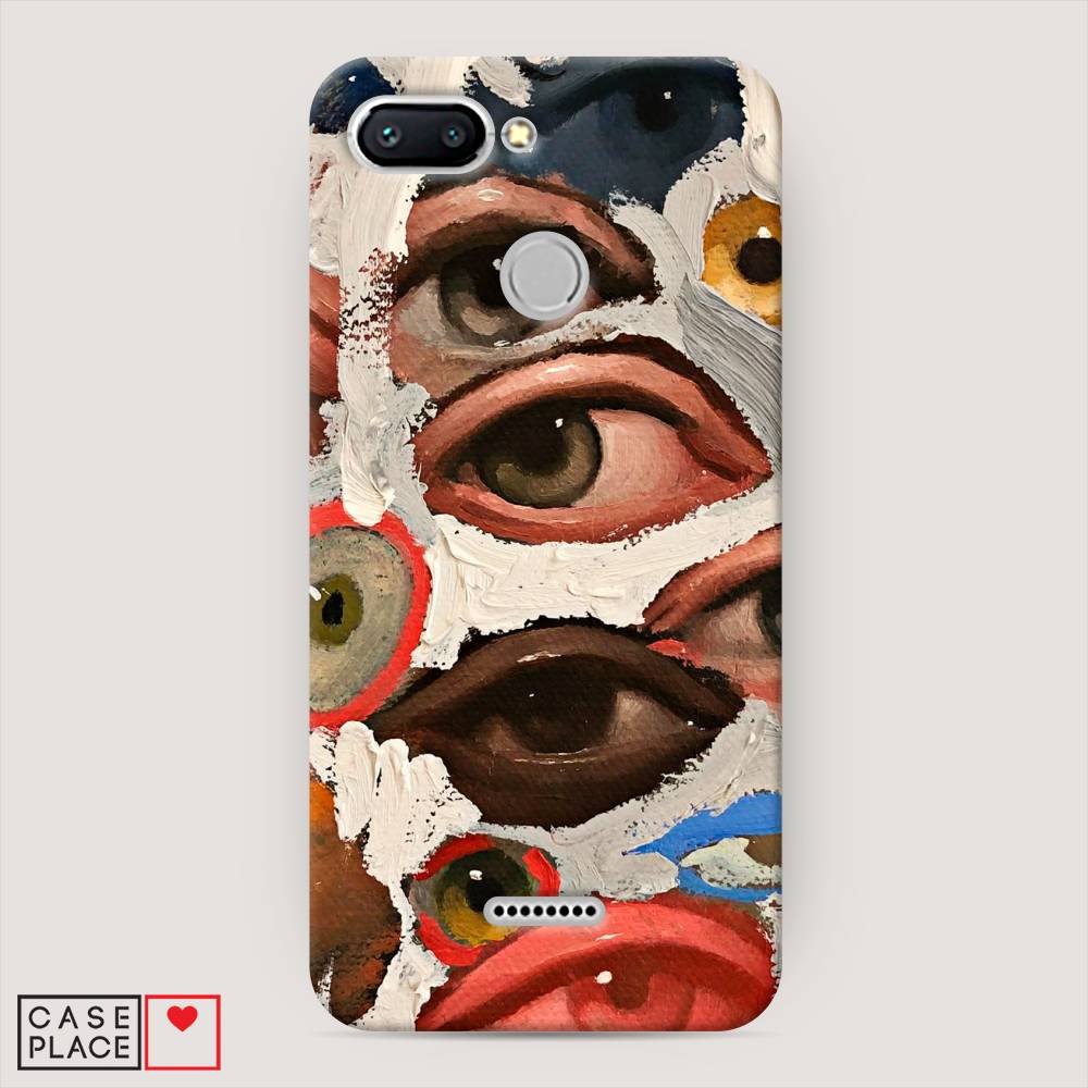 

Пластиковый чехол "Глаза масляная живопись" на Xiaomi Redmi 6