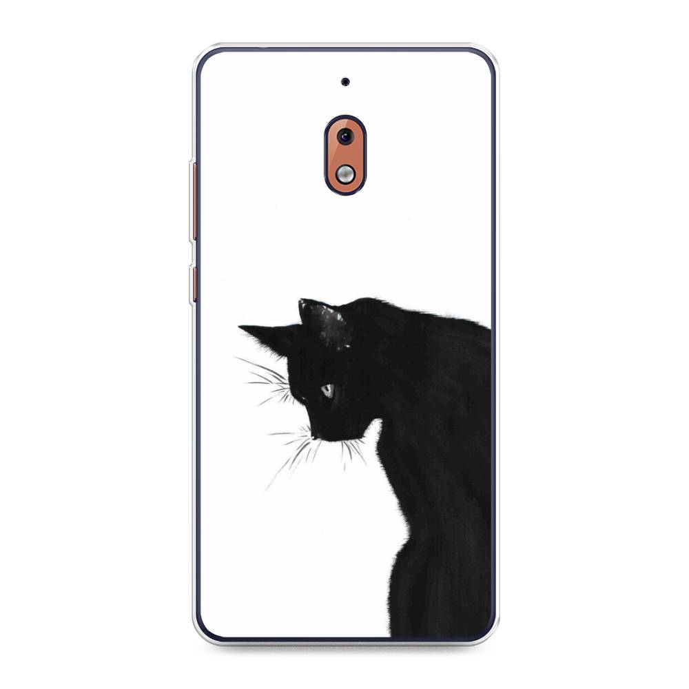 

Чехол Awog на Nokia 2.1 / Нокиа 2.1 "Black cat", Черный;белый, 121550-1