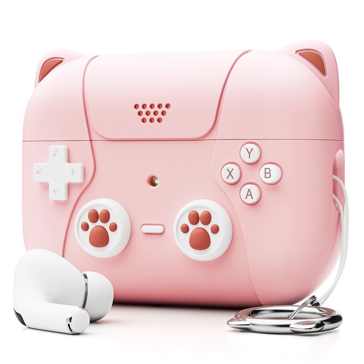 

Чехол для наушников CatGame Apple AirPods Pro, Pro 2 розовый, Apple AirPods Pro, Pro 2