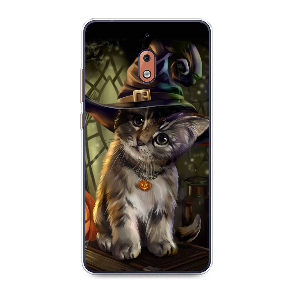 

Чехол Awog на Nokia 2.1 / Нокиа 2.1 "Кот на Хэллоуин", Зеленый;серый, 121550-2