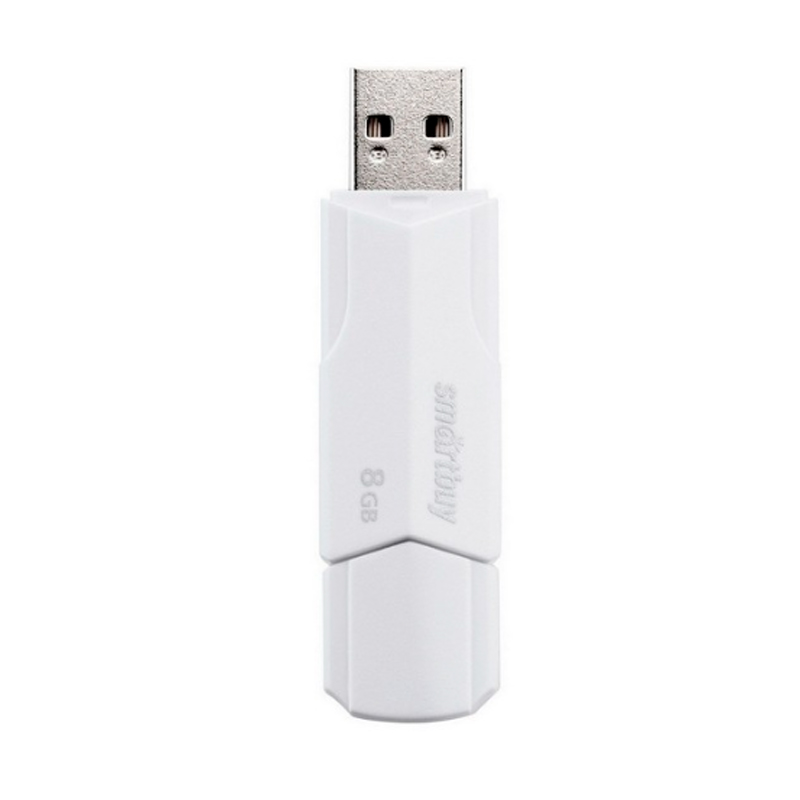 Флешка Smartbuy 8Гб Clue White (SB8 ГбCLU-W3)