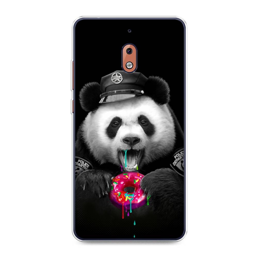 

Чехол Awog на Nokia 2.1 / Нокиа 2.1 "Панда police", Черный;белый;розовый, 121550-2