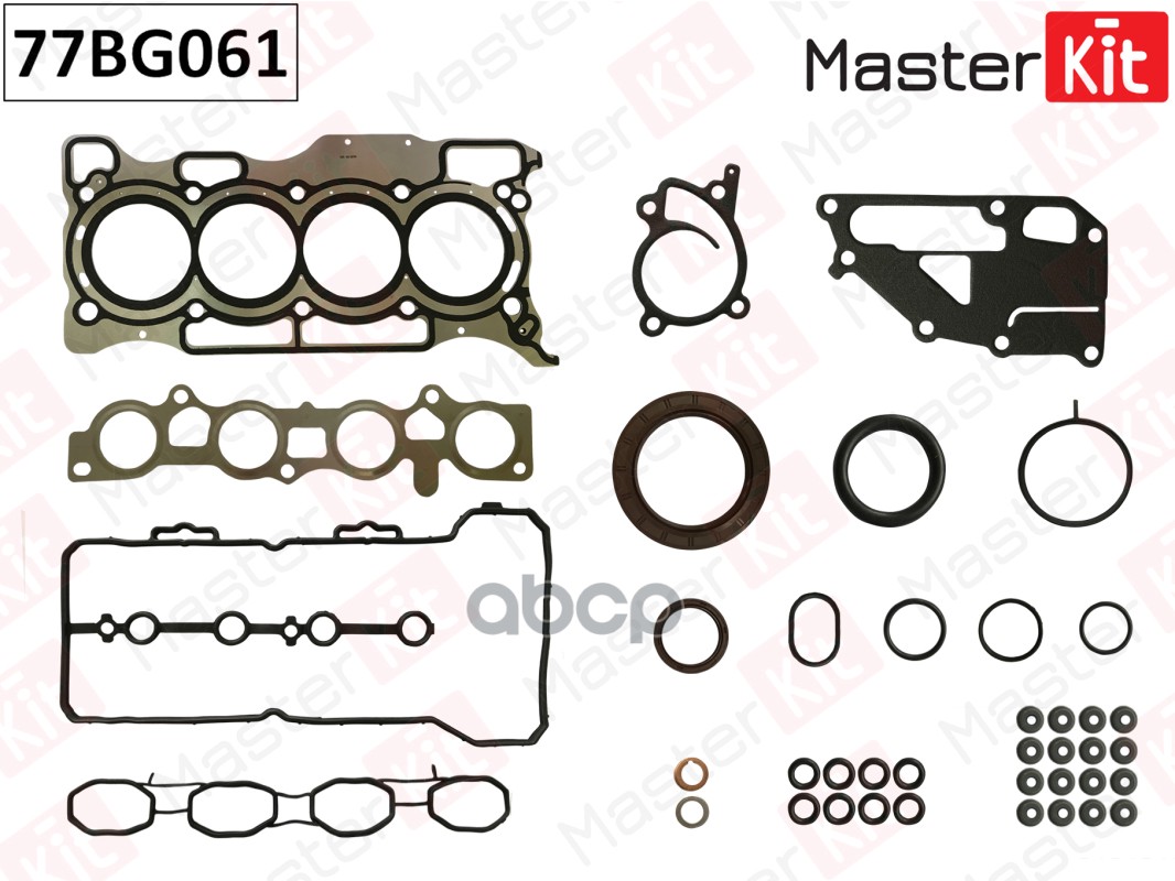 

Полный Комплект Прокладок Двс Nissan Teida,Qashqai Hr16de 1.6i 03- MasterKit арт. 77BG061