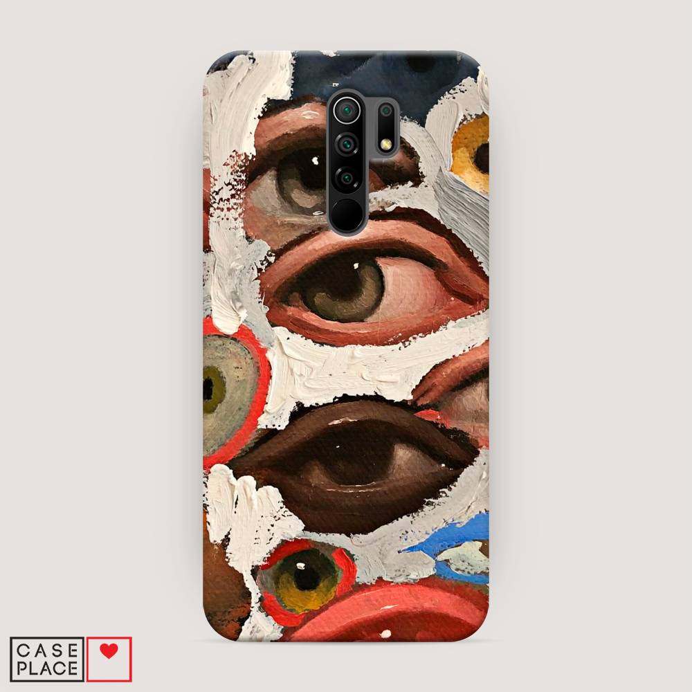 

Пластиковый чехол "Глаза масляная живопись" на Xiaomi Redmi 9, 38320-5