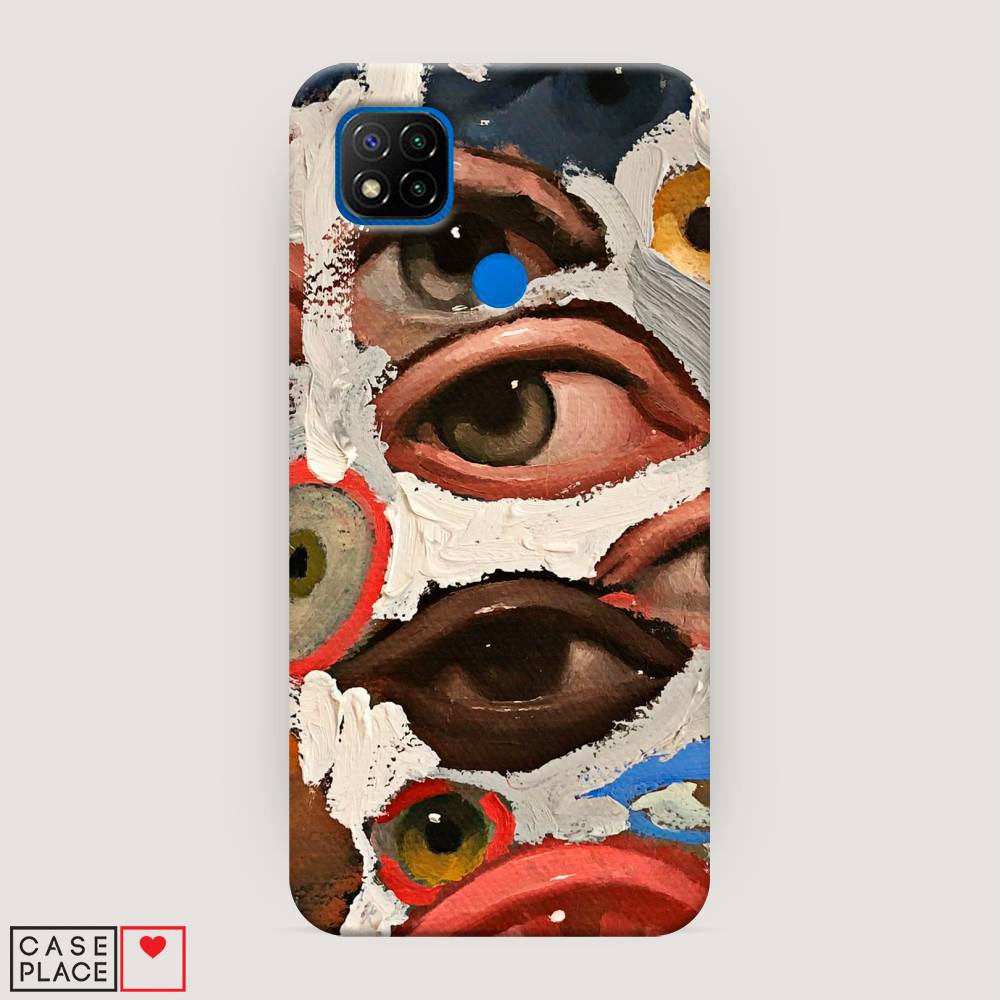 

Пластиковый чехол "Глаза масляная живопись" на Xiaomi Redmi 9C, 39020-5