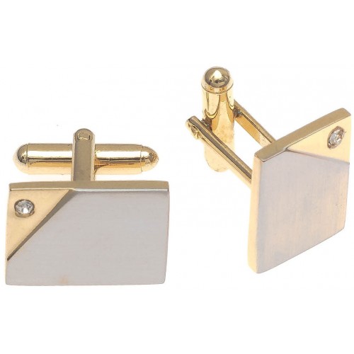 

Запонки из бижутерного сплава с кристаллом WowMan Accessories WMA0013GS, WMA0013GS