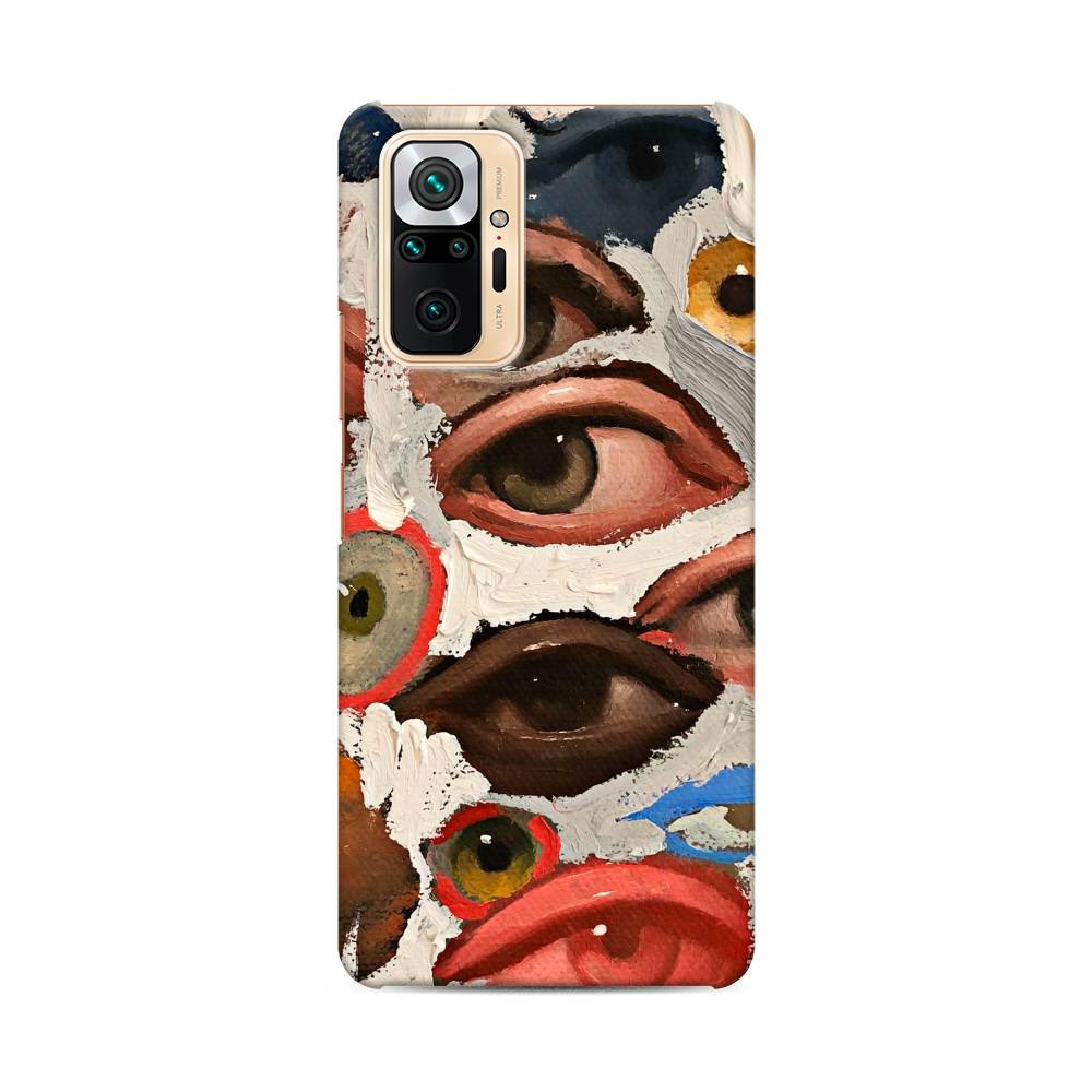 фото Пластиковый чехол "глаза масляная живопись" на xiaomi redmi note 10 pro awog