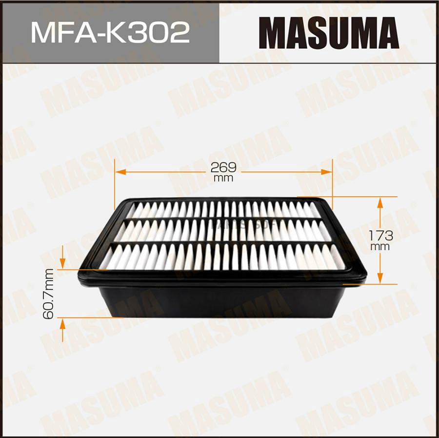 

MASUMA MFAK302 Фильтр возд.HYUNDAI SANTA FE 2.0-2.7 05 = 1шт