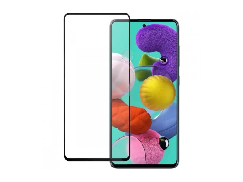 

Защитное стекло Luazon для Samsung Galaxy A51 9D Full Glue 0.33mm Black 5084165, Samsung Galaxy A51