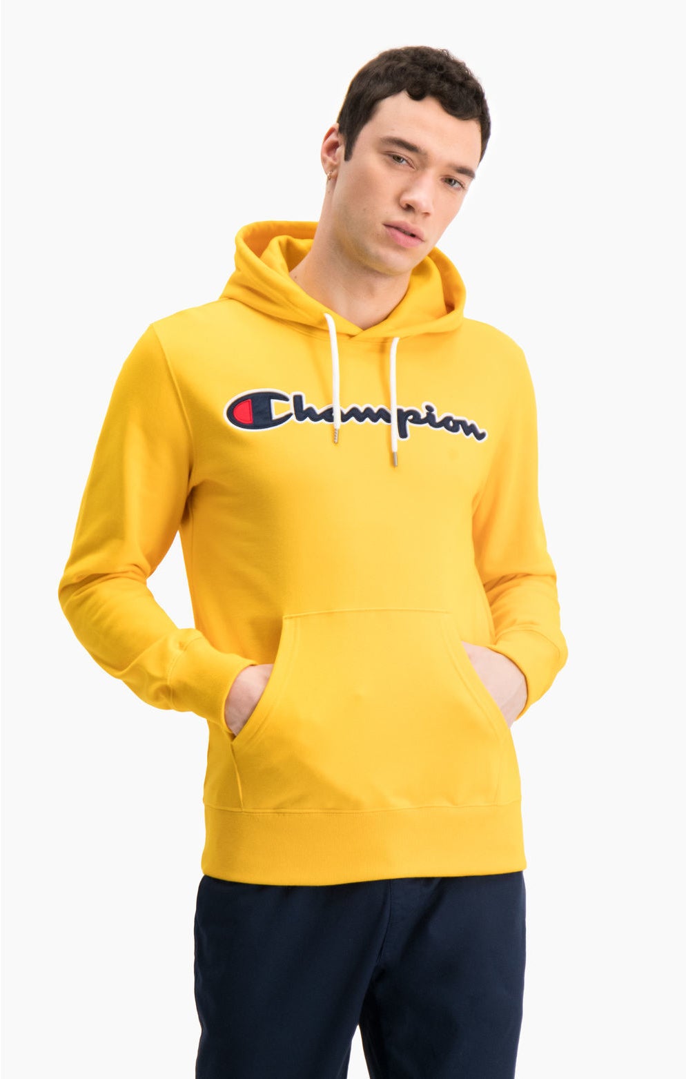 фото Худи женское champion 214183-ctr желтое xs