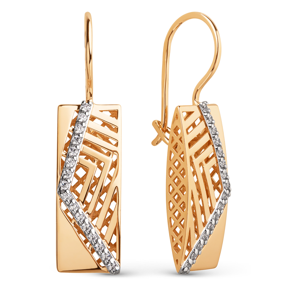 

Серьги из золота DINASTIA.GOLD 903812, фианит, 903812