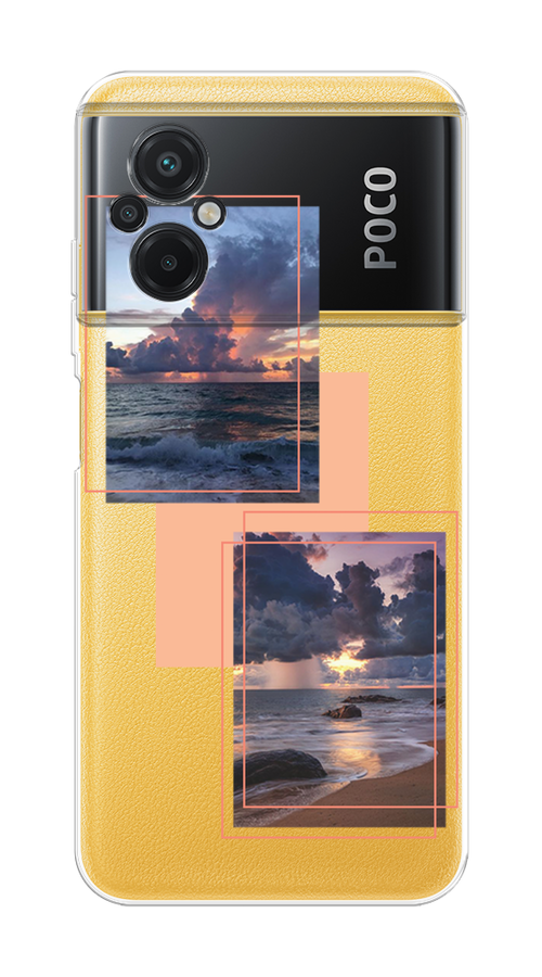 

Чехол на Poco M5 "Sky collage", Розовый;прозрачный;синий, 316450-1