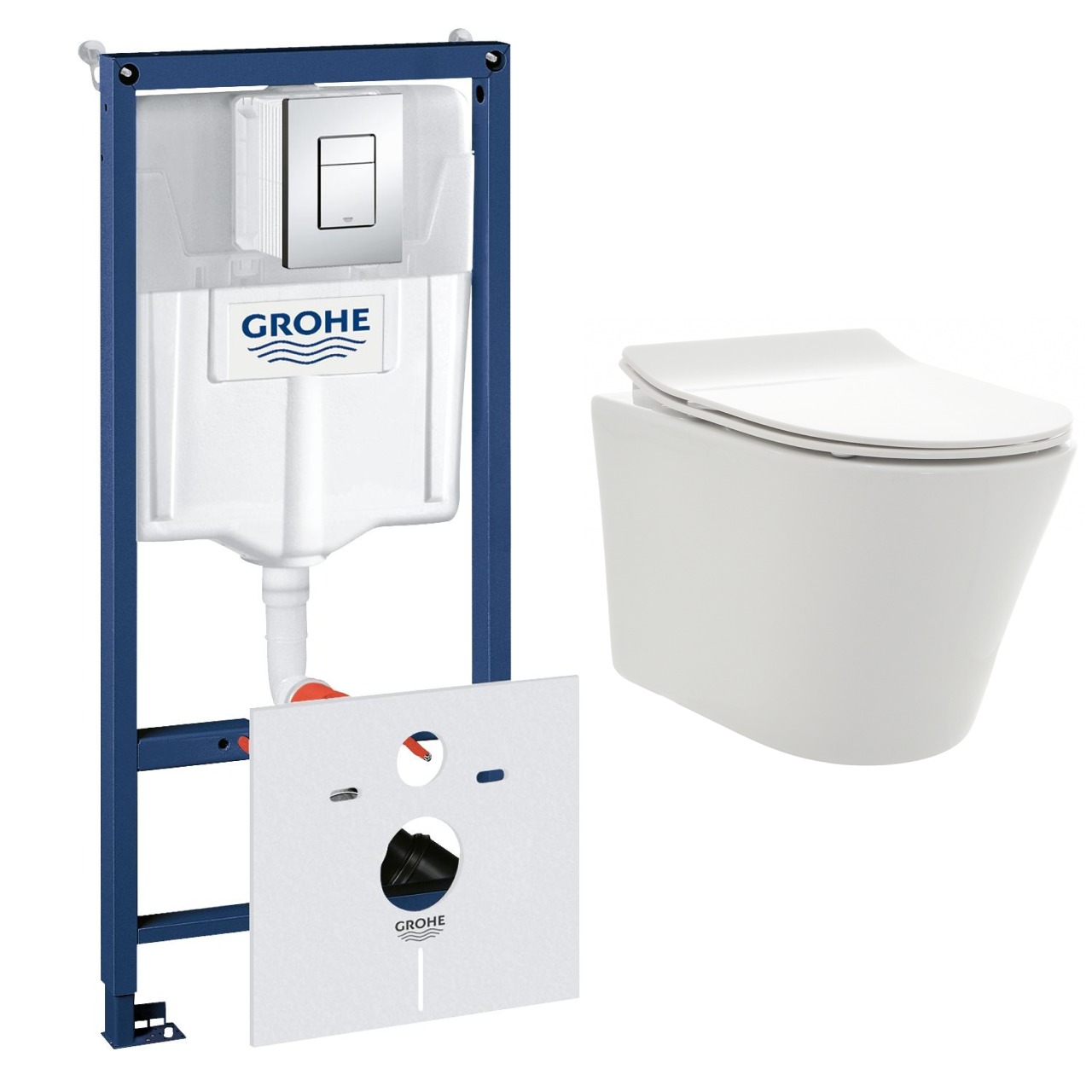 

Комплект инсталляции GROHE с унитазом AQUAme и сиденьем с микролифтом (NW0166/S)