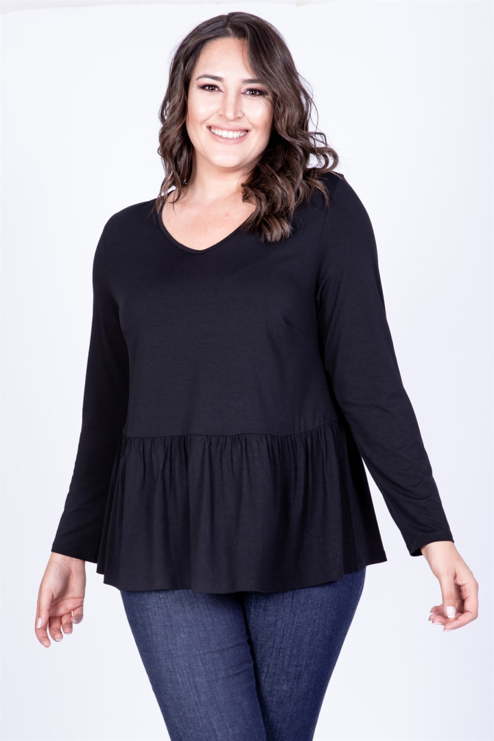 

Блуза женская My Line Moda 717 черная 2XL (товары доставляются из-за рубежа), Черный, 717