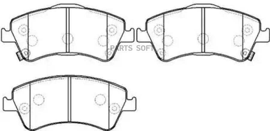 

Колодки тормозные дисковые передн передн. TOYOTA: Avensis 09-, Auris, Verso 1шт HSB HP9927