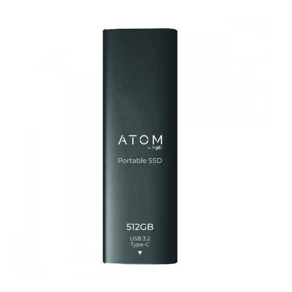 Внешний диск SSD Atom 512GB USB 3.2 Type-C Space Gray (AEXSSD512GSG)