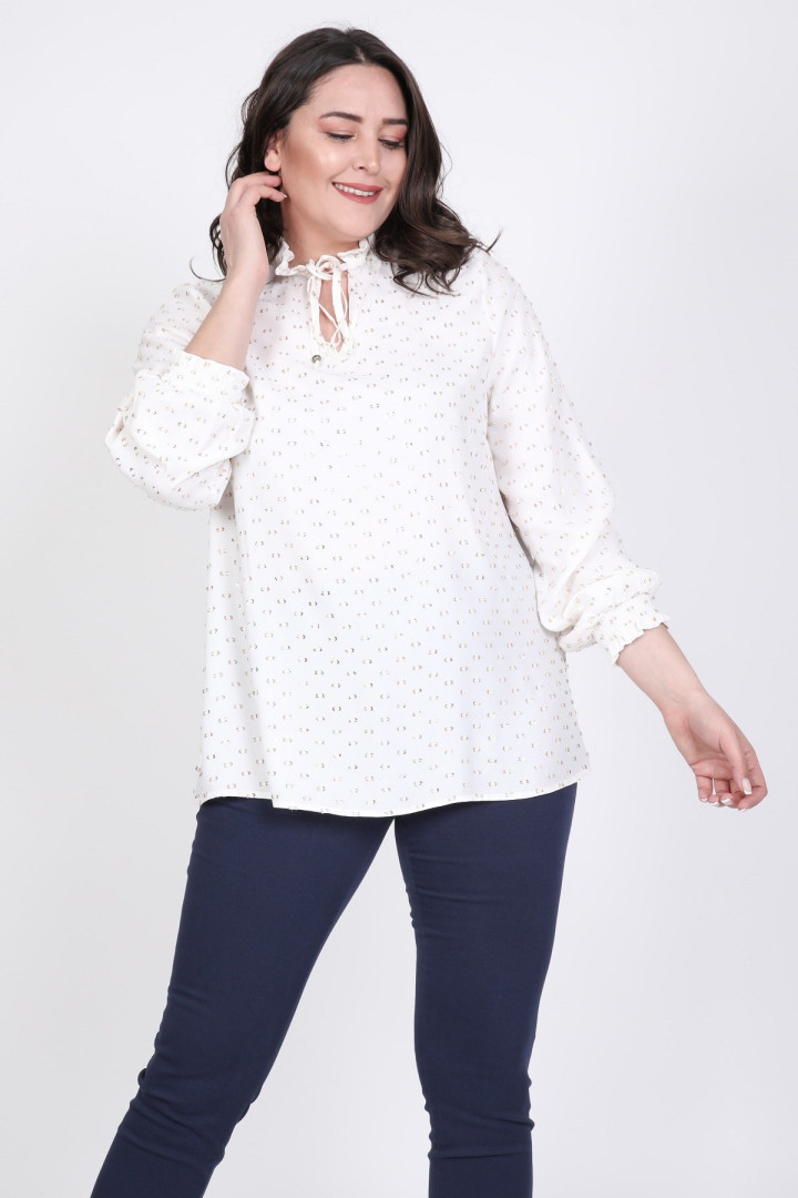 

Блуза женская My Line Moda 768 белая 42 RU (товары доставляются из-за рубежа), 768
